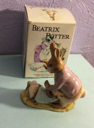 Beswick England Beatrix Potter Mr.  Benjamin Bunny & Peter Rabbit Figurine