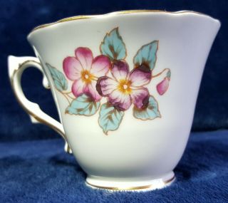 Vintage Colclough 6630 violets pattern china tea cup 2