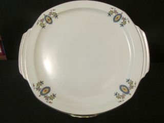 Antique 11.  5 " Art Deco Style Cake Plate / Platter