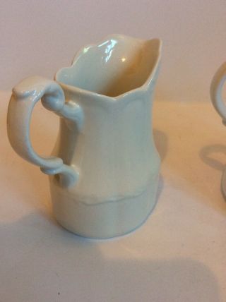 Vintage Sterling Colonial English Ironstone Pitcher Creamer J&G Meakin England 2