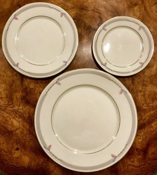 Lenox Gramercy Pattern 3 Piece Place Setting Dinner,  Salad & Butter Plates 2
