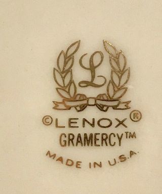 Lenox Gramercy Pattern 3 Piece Place Setting Dinner,  Salad & Butter Plates 4