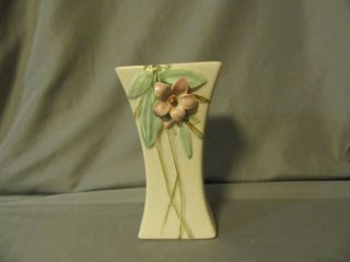 Vintage Mccoy Pottery Blossom Time Vase 8 " 1940 