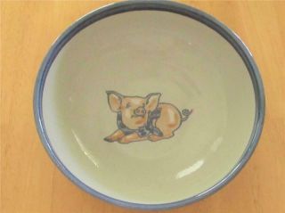 Louisville Stoneware Kentucky Precious Pig Serving Bowl