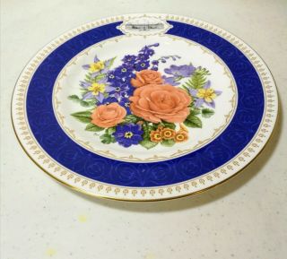 Vintage Royal Worcester Chelsea Flower Show 1988 Anniversary Plate England