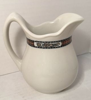 Jackson China Mexico School For The Deaf Large Milk Pitcher Floral Design