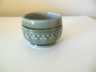 Vintage Wade Irish Porcelain Small Sugar Bowl Ring Of Shamrocks