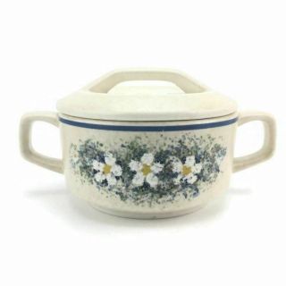 Lenox Dewdrop Temperware Sugar Bowl W/ Lid Floral Usa