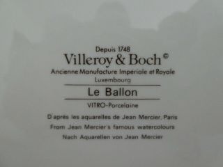 Villeroy Boch ART DECO LE BALLON YORK Salad Plate Hot Air Balloon 3