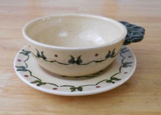 Metlox Poppytrail Homestead Provincial Handled Soup Bowl & 6.  5 