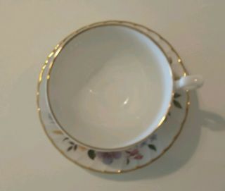 HM Royal Sutherland Floral Design Bone China Tea Cup & Saucer Made in England 4