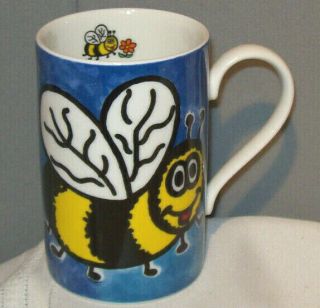 Dunoon Creepy Crawlies Bumble Bee Porcelain Mug Cup By Jane Brookshaw - Scotland