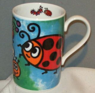 Dunoon Creepy Crawlies Lady Bug Porcelain Mug Cup By Jane Brookshaw - Scotland