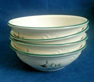Pfaltzgraff " Winterberry " Cereal /soup Bowls Set Of 6 Usa