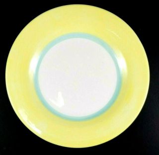 Royal Doulton Mardi Gras Salad Plate Yellow Rim 8 1/2 Inches Stoneware 2004
