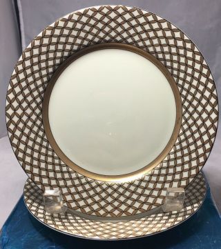 Fitz And Floys Charbourg Discontinued Style 445 Fine Porcelain 2 Plates 6 1/2 "