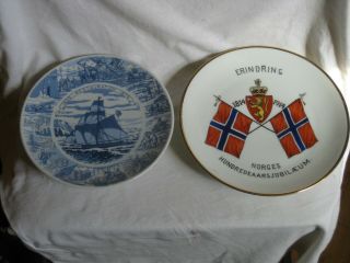 Norwegian Historic Commemorative Plates Porsgrund Constitution Centennial