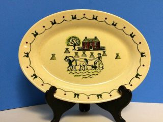 Vintage Poppy Trail Metlox Homestead Provincial Oval Serving 11.  25” Platter Dish 3