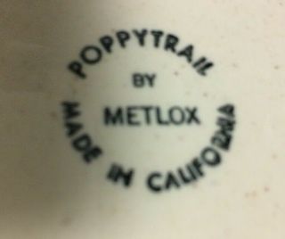 Vintage Poppy Trail Metlox Homestead Provincial Oval Serving 11.  25” Platter Dish 5