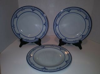 Set of 3 Vintage Luncheon Salad Plates Cera Stone by Mikasa Newport Pattern 4