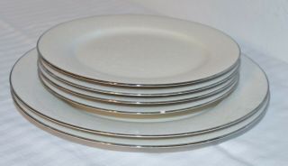 Vtg Carico Fine China 7953 Salad (4) And Dinner (2) Plates