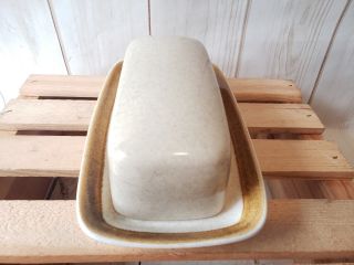 Mikasa Stone Manor 1/4 Lb Covered Butter Dish Tan Speckle F5800 4