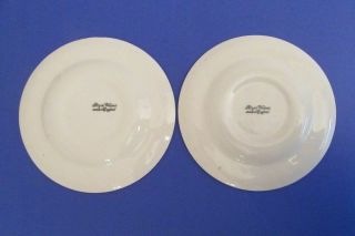 2 Royal Wessex Blue Willow Bread And Butter Plates Swirl Rim England 5