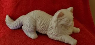 Vintage White Cat Wall Climber 10 " Long