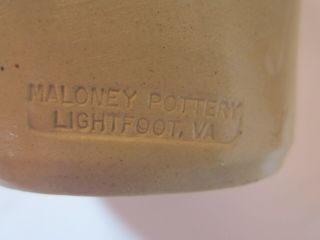Williamsburg Pottery Stoneware Vase Utensil Jar Maloney Cobalt Salt - Glazed VA 4