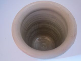 Williamsburg Pottery Stoneware Vase Utensil Jar Maloney Cobalt Salt - Glazed VA 5