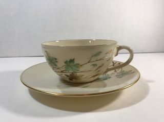 Lenox China Westwind X407 Pattern Cup And Saucer Fall Leaf Pattern China