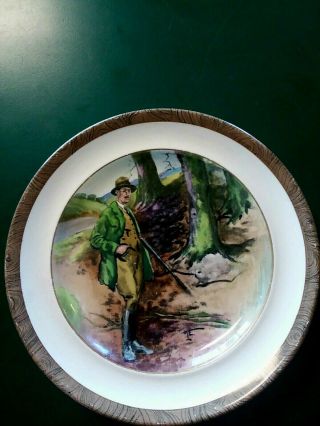 W.  T.  Copeland & Sons Lionel Edwards The Gamekeeper 6 1/4 " Plate 7a Lt