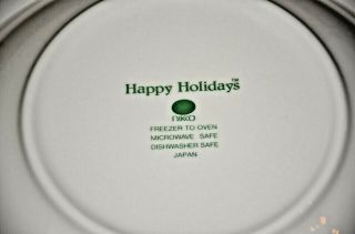 Nikko Christmas Tree Happy Holidays Swirl Design Serving Vegetable Bowl 11 1/4 