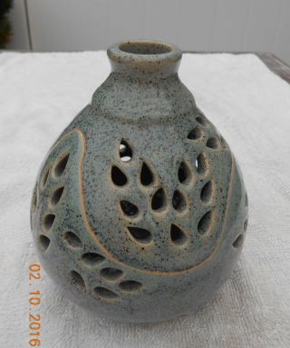 Unusual 2 - Piece Ceramic Candle/votive Holder