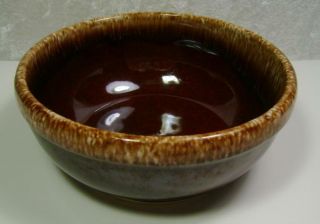 Kathy Kale Vintage 1960s Brown Drip Glaze Bowl Cereal Dish Made In Usa