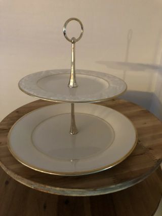 Lenox China Tiered / Cake/ Pastry / Cookie Server