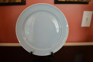 Vintage Tst Luray Pastel Blue 10 " Dinner Plates Mid - Century Modern Mcm