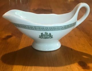 Rare Vintage Gravy Boat Jackson China Restaurant Ware With Coat Of Arms Of Pa