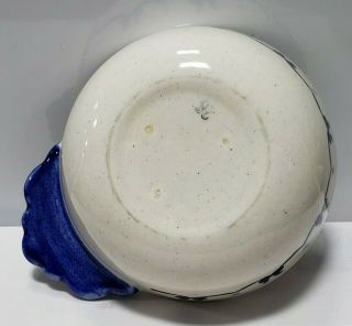 POPPYTRAIL by Metlox PROVINCIAL BLUE Handled Open Soup Bowl California Pottery 4