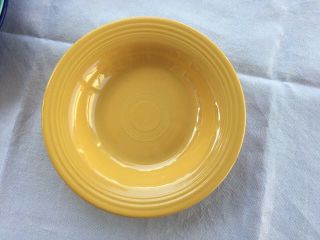 Vintage Hlc Fiesta 8 3/8 Inch Deep Plate In Yellow