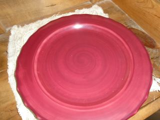 11 inch Home and Garden Party Dinner Plate in Crimson 2