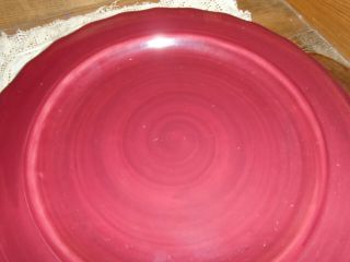 11 inch Home and Garden Party Dinner Plate in Crimson 3