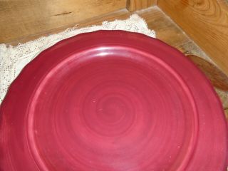 11 inch Home and Garden Party Dinner Plate in Crimson 4