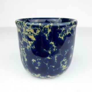 Bennington Pottery Blue Agate Small Cup Sugar Bowl