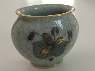 Kongens Lyngby Danmark Porcelaensfabriken Crackle Vase