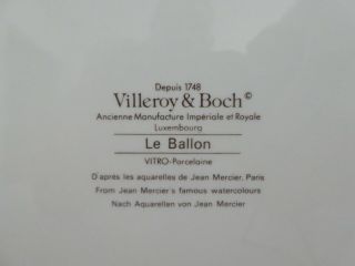 Villeroy Boch ART DECO LE BALLON Cologne Salad Dessert Plate Hot Air Balloon b 3