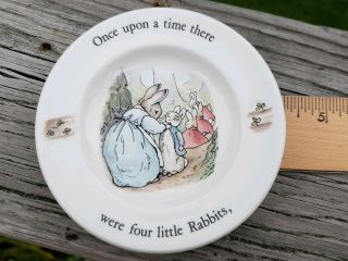 Peter Rabbit Wedgwood Of Etruria And Barlaston Peter Rabbit Rare Mini Plate
