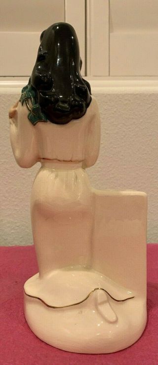 1940s WEIL WARE CALIFORNIA FIGURINES IVY LADY VASE 12 