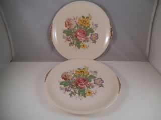 Vintage Paden City Pottery Wild Flowers Bread Plates Plate