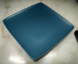 Noritake Stoneware Colorwave Blue Portugal Large Square Plate 12 " Cond